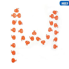 Laden Sie das Bild in den Galerie-Viewer, 4 m Halloween Decoration Paper Chain Garland Pumpkin/Bat/Ghost/Spider/Skull Shape Banner Happy Halloween Decor Garland