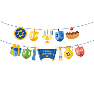 Hanukkah Party Decorations Happy Birthday Party Balloon Disposable Tableware Sets Chanukah Party Supplies