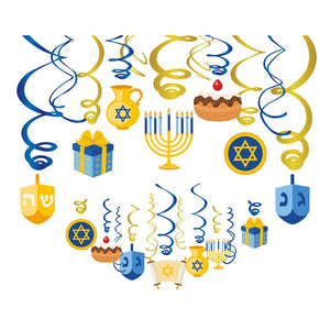 Hanukkah Party Decorations Happy Birthday Party Balloon Disposable Tableware Sets Chanukah Party Supplies