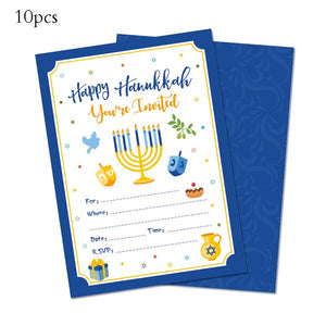 Hanukkah Party Decorations Happy Birthday Party Balloon Disposable Tableware Sets Chanukah Party Supplies