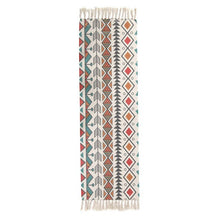 Laden Sie das Bild in den Galerie-Viewer, Ethnic Carpet Kitchen Floor Mat Long Striped Geometric Woven Carpet Scandinavian Bedroom Cotton Oriental Decorative Tapestry