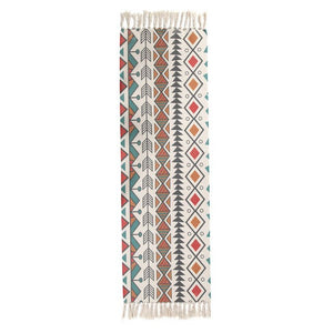 Ethnic Carpet Kitchen Floor Mat Long Striped Geometric Woven Carpet Scandinavian Bedroom Cotton Oriental Decorative Tapestry