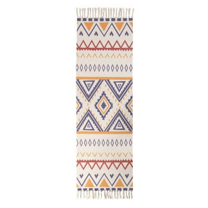 Ethnic Carpet Kitchen Floor Mat Long Striped Geometric Woven Carpet Scandinavian Bedroom Cotton Oriental Decorative Tapestry