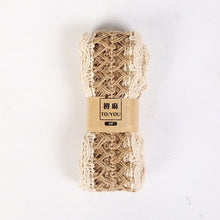 Laden Sie das Bild in den Galerie-Viewer, 2M Width 4CM Wedding Decoration Hemp Rope Woven Ribbon Wedding Favor Jute Burlap Rolls  Diy Decoration