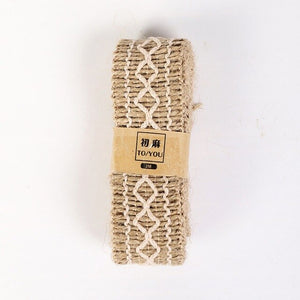 2M Width 4CM Wedding Decoration Hemp Rope Woven Ribbon Wedding Favor Jute Burlap Rolls  Diy Decoration