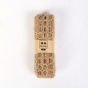 2M Width 4CM Wedding Decoration Hemp Rope Woven Ribbon Wedding Favor Jute Burlap Rolls  Diy Decoration