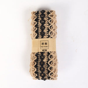 2M Width 4CM Wedding Decoration Hemp Rope Woven Ribbon Wedding Favor Jute Burlap Rolls  Diy Decoration