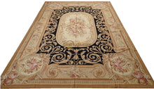 Laden Sie das Bild in den Galerie-Viewer, Handmade French Auburn Pine Foot 100% Wool Carpet Handwoven Square Rug Oriental Rugs Wool Knitting Carpets