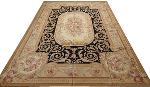 Handmade French Auburn Pine Foot 100% Wool Carpet Handwoven Square Rug Oriental Rugs Wool Knitting Carpets