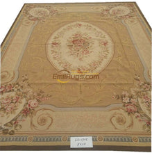 Laden Sie das Bild in den Galerie-Viewer, Handmade French Auburn Pine Foot 100% Wool Carpet Handwoven Square Rug Oriental Rugs Wool Knitting Carpets