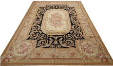 Laden Sie das Bild in den Galerie-Viewer, Handmade French Auburn Pine Foot 100% Wool Carpet Handwoven Square Rug Oriental Rugs Wool Knitting Carpets