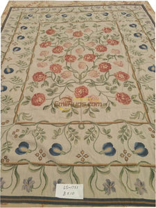 Handmade French Auburn Pine Foot 100% Wool Carpet Handwoven Square Rug Oriental Rugs Wool Knitting Carpets