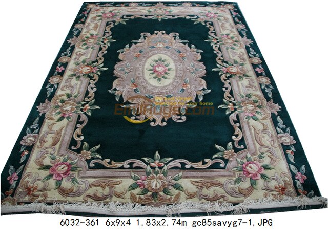 Savonnerie  Oriental Hand-woven Wool Rug Hand Embroidered Wool Knitting Carpets Museum Mandala Area Runner