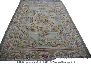 Savonnerie  Oriental Hand-woven Wool Rug Hand Embroidered Wool Knitting Carpets Museum Mandala Area Runner