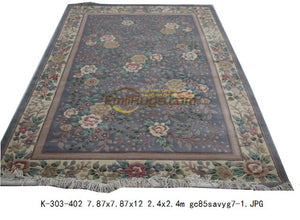 Savonnerie  Oriental Hand-woven Wool Rug Hand Embroidered Wool Knitting Carpets Museum Mandala Area Runner