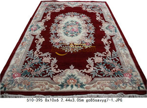 Savonnerie  Oriental Hand-woven Wool Rug Hand Embroidered Wool Knitting Carpets Museum Mandala Area Runner