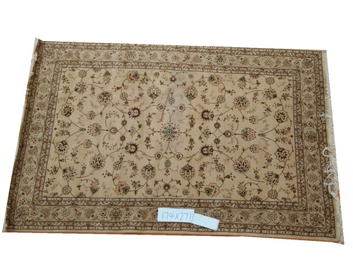 hand-knotted Wool and Silk Oriental Persian Rug Handmade Persian Carpet 11 6x9gc157peryg9