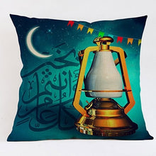 Laden Sie das Bild in den Galerie-Viewer, 45x45cm Muslim Ramadan Decoration For Home Cotton Seat Sofa Cushion Cover Classic Lantern Throw Pillow Cover Eid Mubarak Decor