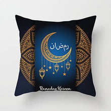 Laden Sie das Bild in den Galerie-Viewer, 45x45cm Muslim Ramadan Decoration For Home Cotton Seat Sofa Cushion Cover Classic Lantern Throw Pillow Cover Eid Mubarak Decor