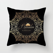 Laden Sie das Bild in den Galerie-Viewer, 45x45cm Muslim Ramadan Decoration For Home Cotton Seat Sofa Cushion Cover Classic Lantern Throw Pillow Cover Eid Mubarak Decor