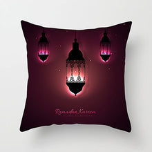 Laden Sie das Bild in den Galerie-Viewer, 45x45cm Muslim Ramadan Decoration For Home Cotton Seat Sofa Cushion Cover Classic Lantern Throw Pillow Cover Eid Mubarak Decor