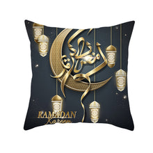 Laden Sie das Bild in den Galerie-Viewer, 45x45cm Muslim Ramadan Decoration For Home Cotton Seat Sofa Cushion Cover Classic Lantern Throw Pillow Cover Eid Mubarak Decor